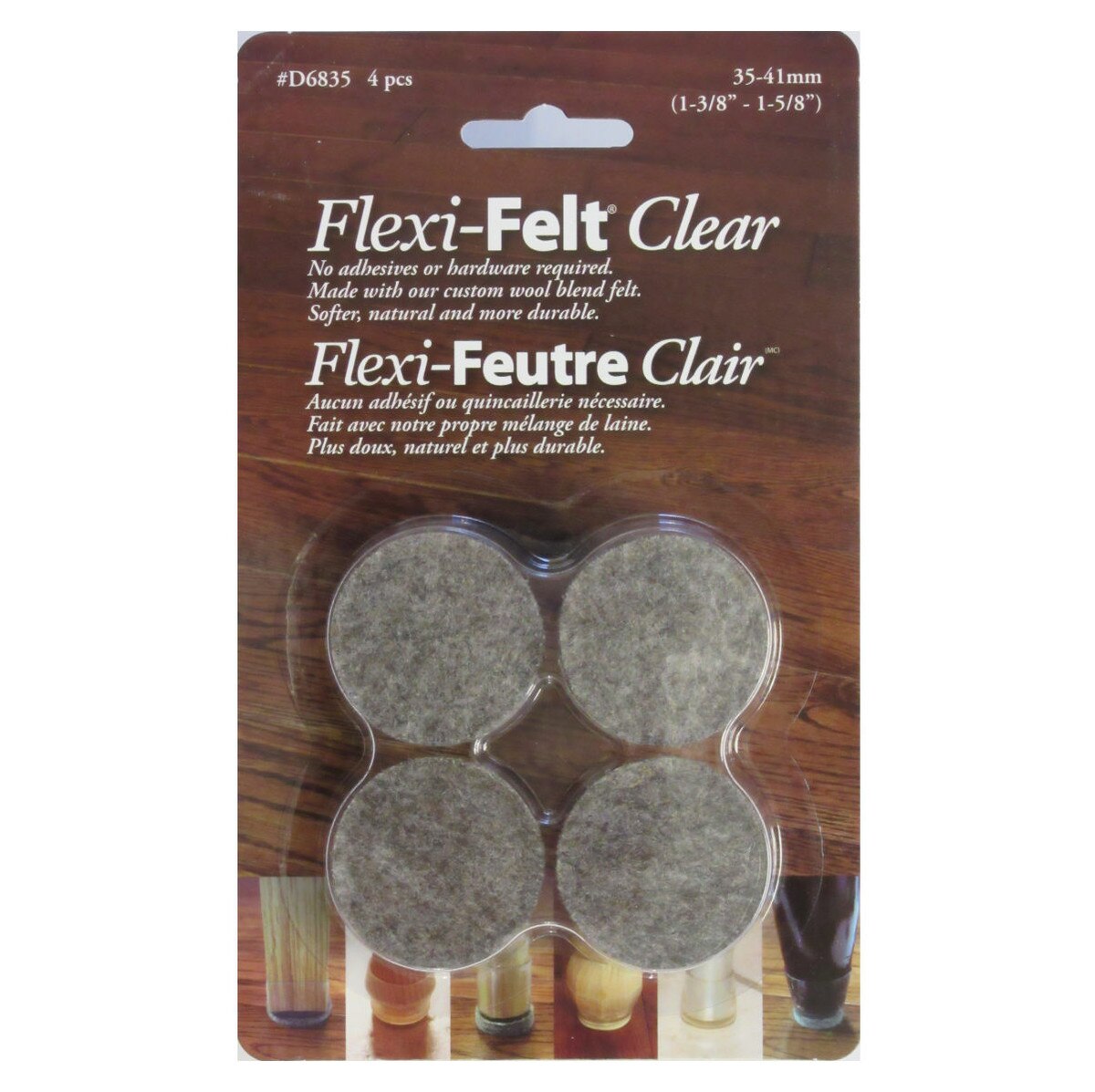 1.5" Flexi Felt Clear